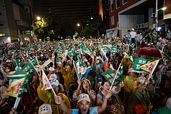 支持罷免中國國民黨立法委員的民眾。