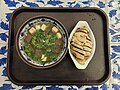 鸭血粉丝汤與盐水鸭