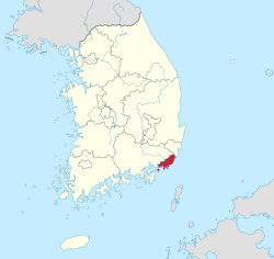 釜山廣域市位置圖