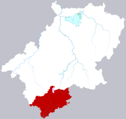 績溪縣的地理位置