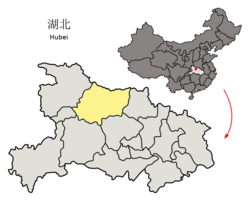 襄阳市的地理位置