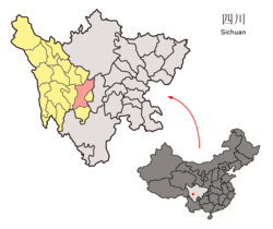 康定市的地理位置