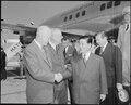 1957年,美国总统艾森豪威尔迎接南越总统吳廷琰访美(英语:Ngo Dinh Diem presidential visit to the United States)
