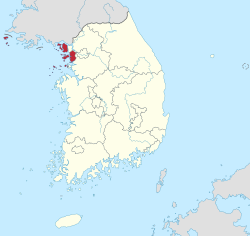 仁川廣域市位置圖