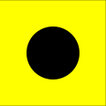 国际信号旗，代表字母“I”