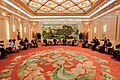 人民大会堂福建厅，壁画为吴景希、陈文灿等人所作《武夷之春》
