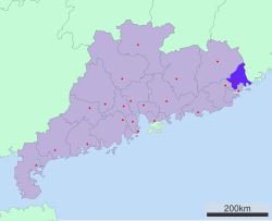 潮州市在广东省的地理位置