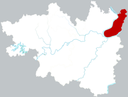 岳塘区的地理位置