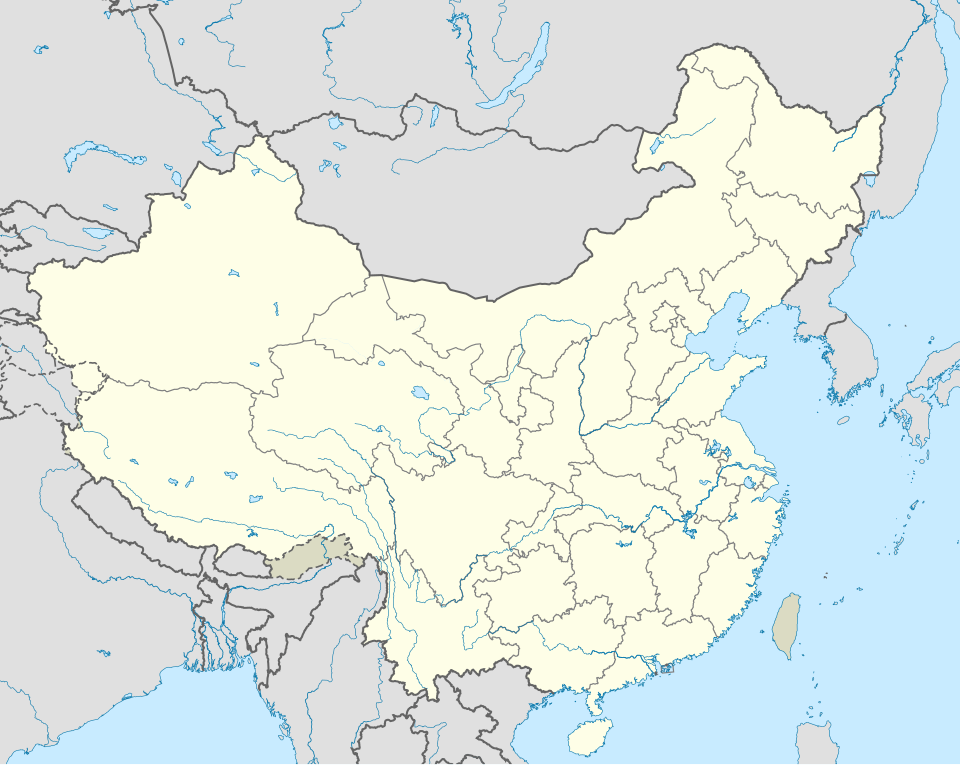 中华人民共和国特大城市列表在中华人民共和国的位置
