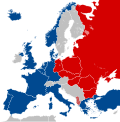 Map of Cold War Europe