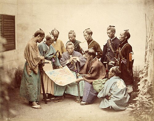 1860年代，戊辰戰爭中的日本武士