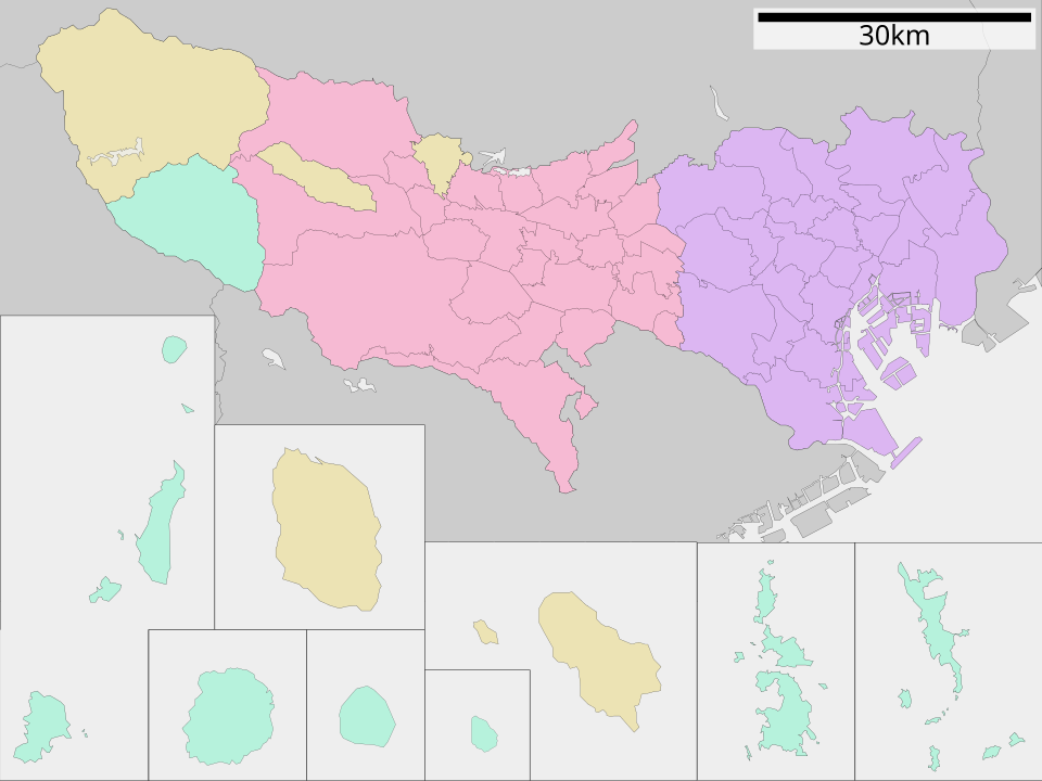 東京都在東京的位置