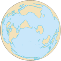 View of the Earth where all five oceans visible