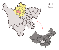 马尔康市的地理位置